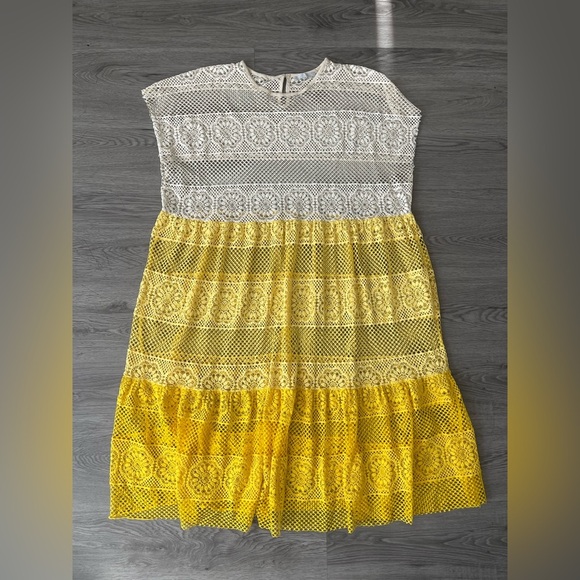 Zara crochet two toned dress - Picture 2 of 5